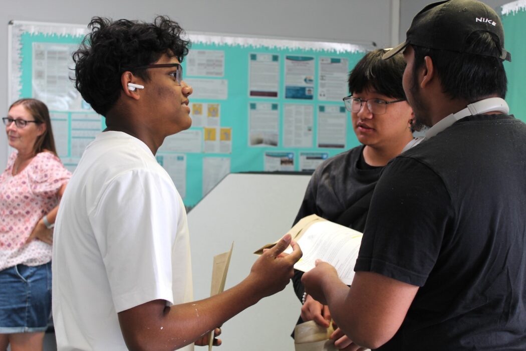 Lma pupils open and discuss their results