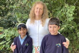 Roundhill Primary Emma cooper with (left) zane and (right) tiege (1)