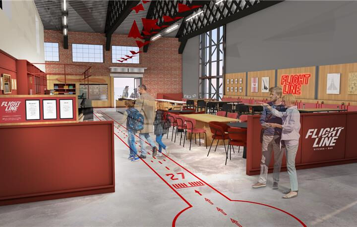 Flightline kitchen + bar concept image