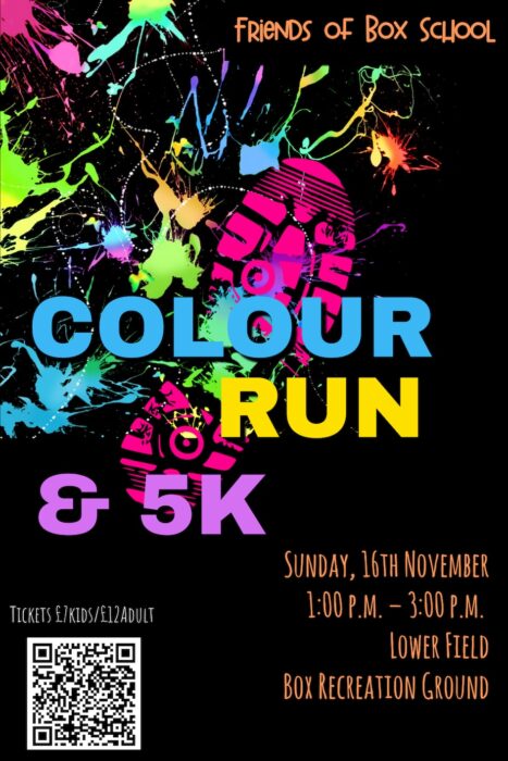 Fobs color run flyer black