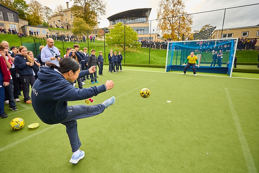 Kes bath giving day headmaster's football challenge 2. copyright adam gault