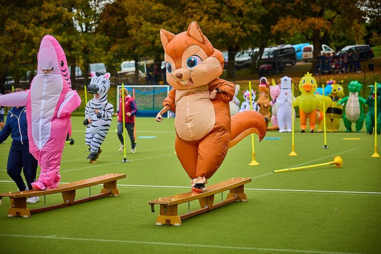 Kes bath giving day it's a knockout staff race 2. copyright adam gault copy
