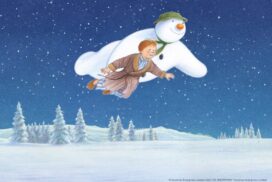 The snowman flying (with credit line)