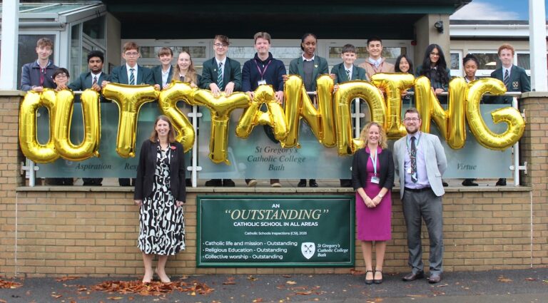 1. st gregory’s students and staff celebrate an ‘outstanding’ csi inspection outcome (1)