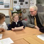 Dr brian mathew mp visits st mary's school broughton gifford2