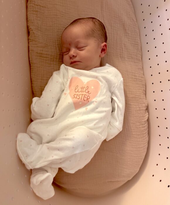 Oscar and bab sister ember rose who was conceived with help from the Bristol Centre for Reproductive Medicine