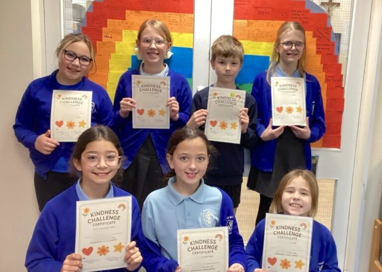 Pupils from St Benedict’s Catholic Primary School, part of the Dunstan Catholic Educational Trust, have been taking kindness to new heights with a challenge set for this year’s Children in Need.