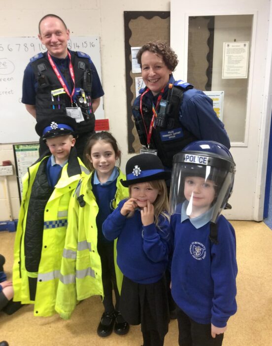 Children at St Benedict’s Catholic Primary School are getting ready to take part in the Mini Police programme, working alongside local officers to learn about community safety, teamwork and responsibility.