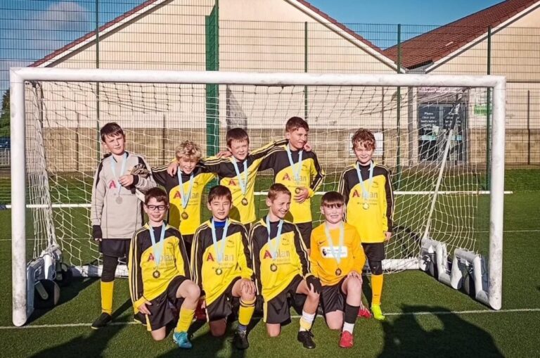 The Year 5 and 6 boys’ football team at Weston All Saints Church of England Primary School (WASPS) in Bath have been crowned champions of this year’s Bath & North East Somerset ESFA Tournament – despite a dramatic 70-mile dash to make the final.