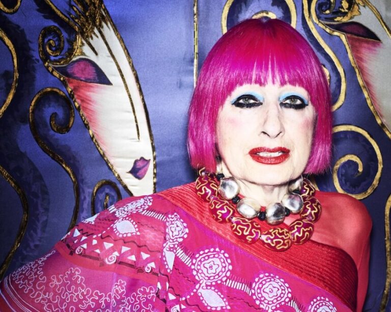 Zandra rhodes portrait by simon emmett landscape