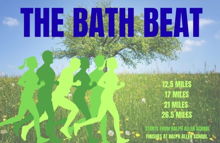 The Bath Beat returns on 25 April 2026. Organised by Ralph Allen School, this popular walking and running challenge raises funds for the school hall and offers routes for all abilities.