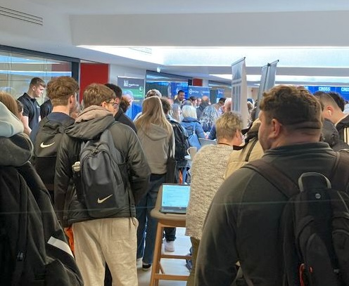 Bath College hosts a major apprenticeships and careers fair on 26 February, bringing together 85 employers and over 1,000 visitors.