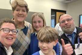 Easton Royal Academy celebrates after being named South West winners of the National Read Aloud Challenge at a London awards ceremony.