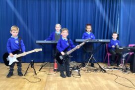 St Benedict’s Catholic Primary School in Midsomer Norton was filled with music and applause as pupils took to the stage for a Rocksteady concert, celebrating a term of learning, rehearsing and performing together.