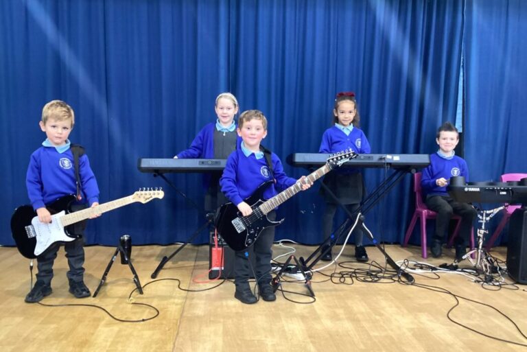 St Benedict’s Catholic Primary School in Midsomer Norton was filled with music and applause as pupils took to the stage for a Rocksteady concert, celebrating a term of learning, rehearsing and performing together.