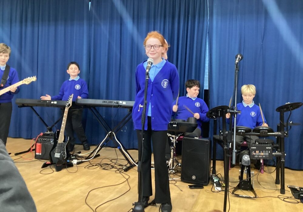 St Benedict’s Catholic Primary School in Midsomer Norton was filled with music and applause as pupils took to the stage for a Rocksteady concert, celebrating a term of learning, rehearsing and performing together.