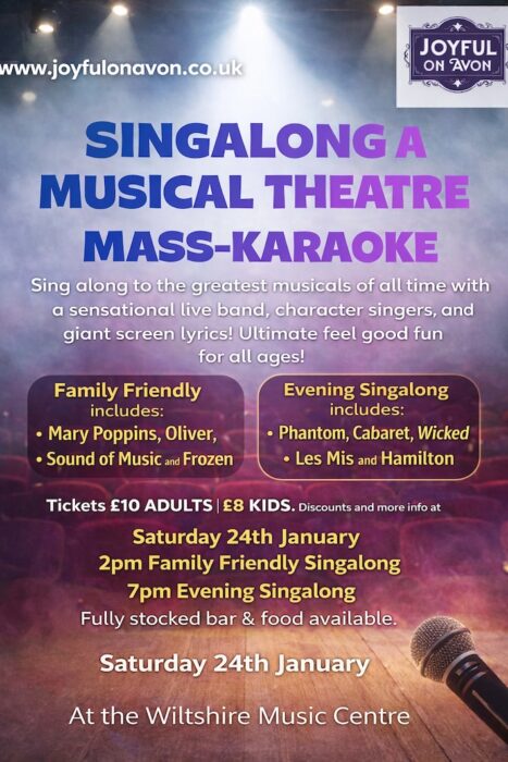 Musical Karaoke with Joyful on Avon in Bradford on Avon