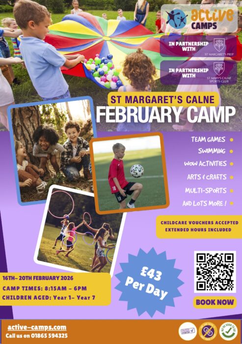 Families looking for action-packed childcare this February Half Term are in luck, with Active Camps returning to St Margaret’s Prep in Calne for a full week of fun-filled activities.