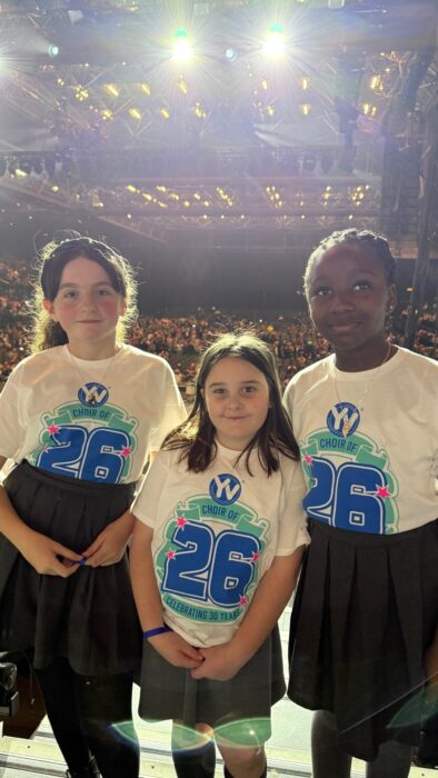 Pupils from St Mary’s Catholic Primary School in Chippenham, part of the Dunstan Catholic Educational Trust, joined thousands of children from across the UK to take part in one of the largest school choir concerts in the world.