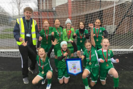 Moorlands Schools Federation girls are crowned Somerset primary school football champions after a dramatic county final.