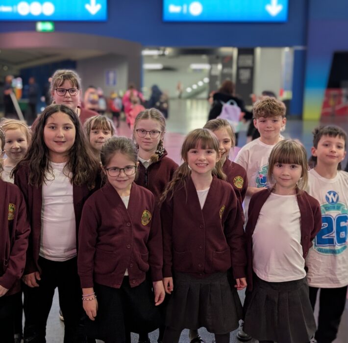 St Mary’s Primary pupils from Radstock joined nearly 9,000 children singing at the Young Voices concert in Birmingham this term.