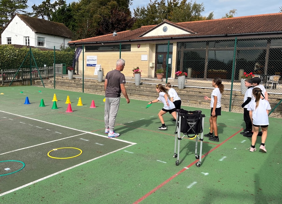 Lansdown Tennis, Squash & Croquet Club teams up with Weston All Saints CE Primary School to give local pupils weekly tennis coaching in Bath.