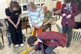 Lift Broadlands students in Keynsham hosted a Tabletop Winter Olympics at Meryton Place care home, bringing smiles and friendly competition to residents.
