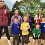 Paralympic athletes Katrina Hart and Jack Rutter visit Farmborough Church Primary School near Bath to inspire pupils through sport and fitness.
