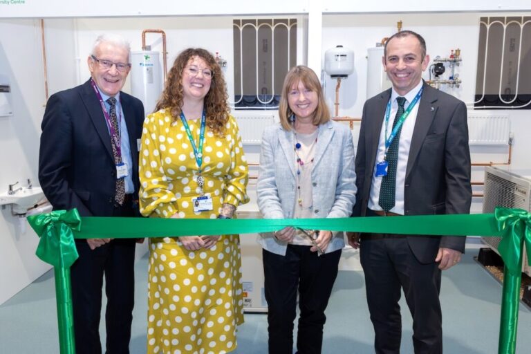 A £500,000 Green Skills Innovation Centre has opened at Wiltshire College Lackham to train engineers and construction workers in renewable technology.