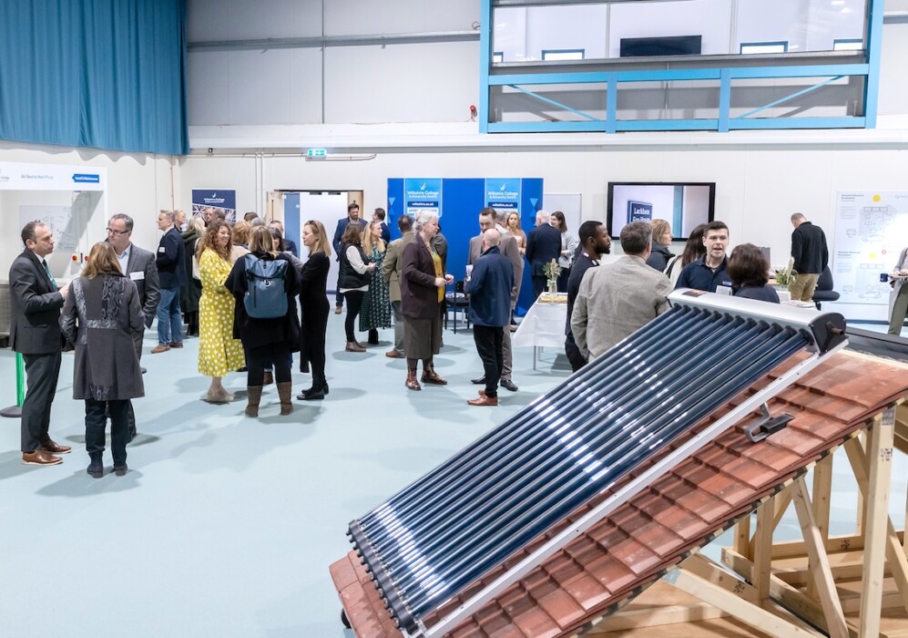 A £500,000 Green Skills Innovation Centre has opened at Wiltshire College Lackham to train engineers and construction workers in renewable technology.