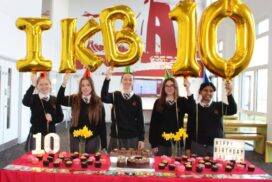 IKB Academy in Keynsham celebrates its 10th anniversary, highlighting a decade of STEM success and student achievements.