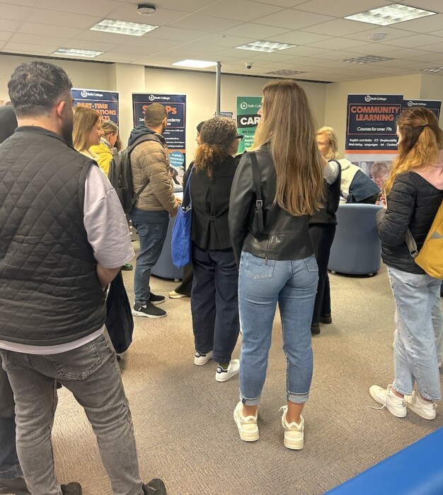 Bath College welcomed 500 jobseekers for a Jobcentre Takeover Day, offering careers advice, training opportunities and support into employment.
