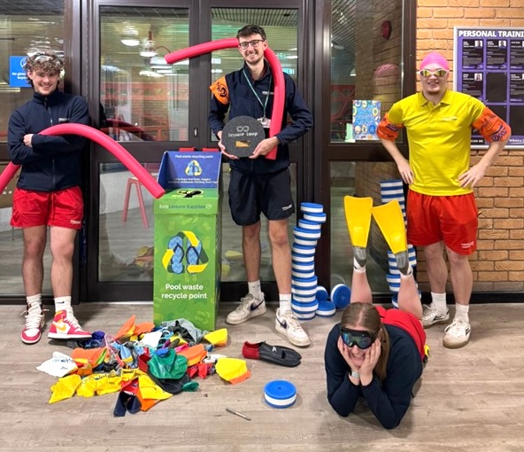 Wiltshire leisure centres rank among the UK’s top recyclers, turning old goggles and floats into new products through the Leisure Loop scheme.