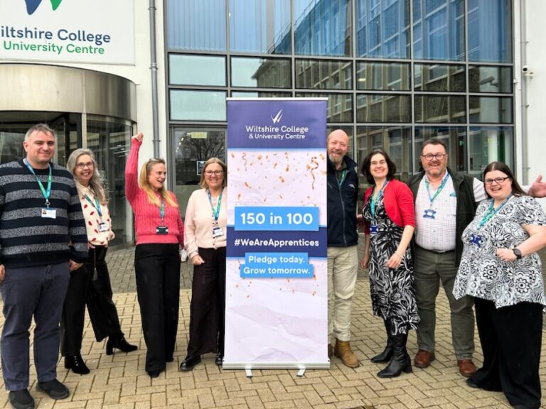 Wiltshire College exceeds apprenticeship target, creating more career opportunities for young people across the region.