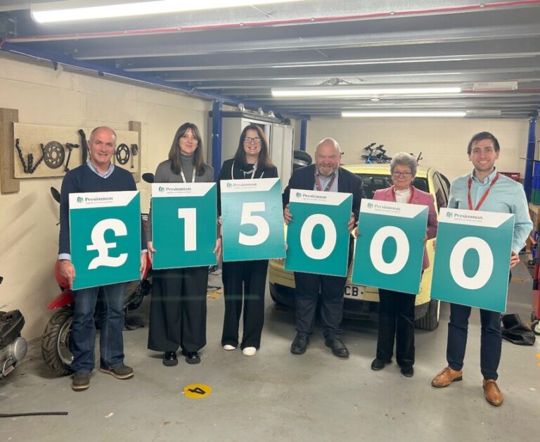 Young Somerset receives a £15,000 donation from the Persimmon Foundation to expand youth support, mental health services and training opportunities.