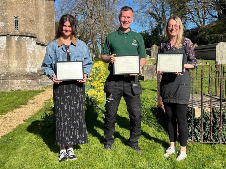 Three Wiltshire College horticulture students receive awards from Wiltshire Gardens Trust, supporting their future careers in gardening and design.