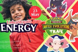 Families can enjoy the new Pokémon TCG Mega Evolution Trail at Dyrham Park this May half term with outdoor challenges, play and family fun.