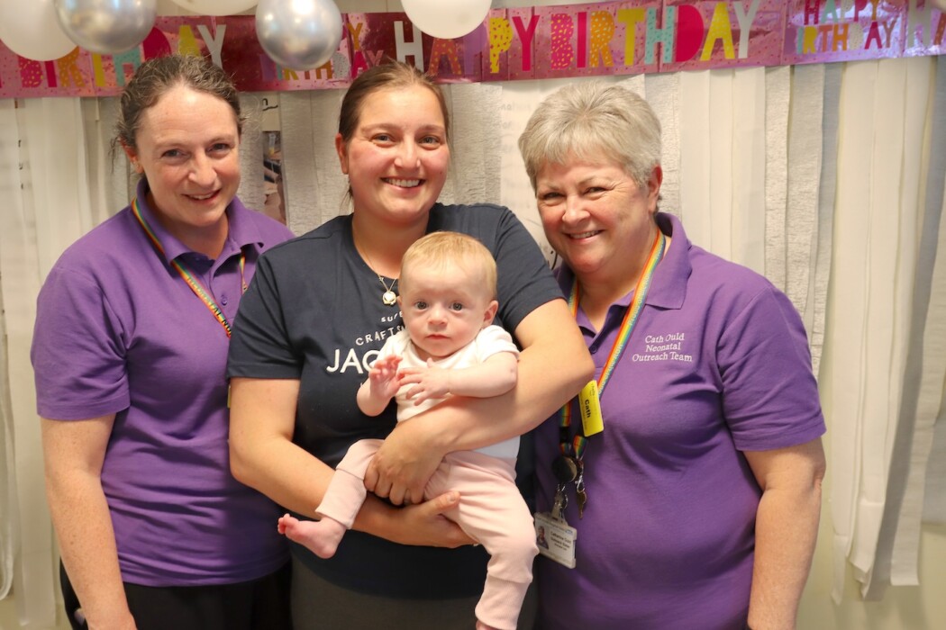 RUH Bath’s neonatal outreach team is celebrating 25 years of supporting babies and families at home after specialist neonatal care.