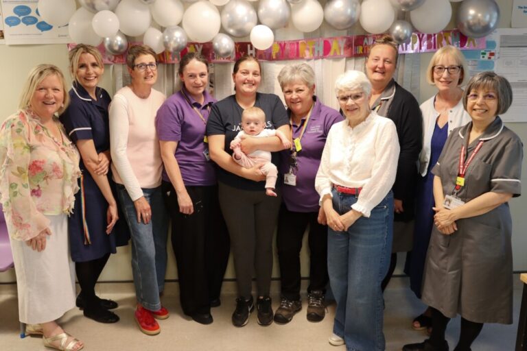 RUH Bath’s neonatal outreach team is celebrating 25 years of supporting babies and families at home after specialist neonatal care.