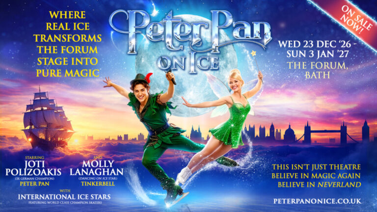 Peter Pan on Ice will arrive at Bath Forum from 23 December 2026 to 3 January 2027 with spectacular skating, aerial stunts and festive family fun.