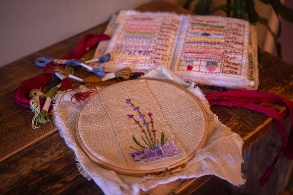 Embroidery Workshop at Wiltshire Scrapstore