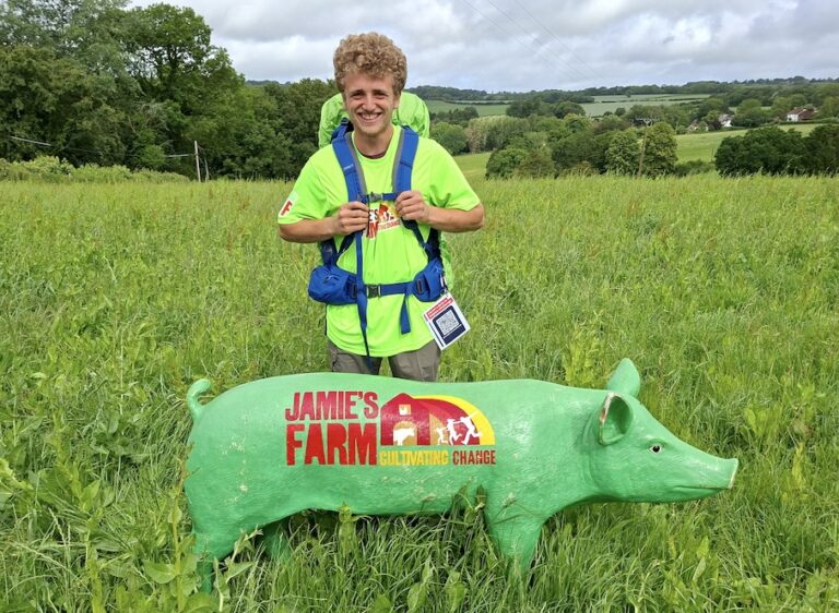 A young care-leaver from Jamie’s Farm near Bath is walking 320 miles to North Yorkshire to raise funds helping disadvantaged young people thrive.