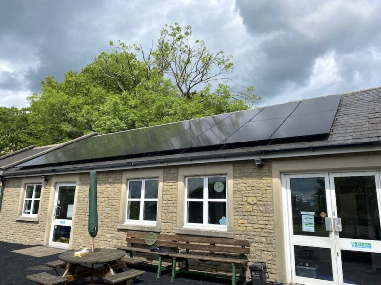 Marksbury CofE Primary School near Bath has installed solar panels and energy-efficient heating, helping cut costs and teach pupils about renewable energy.