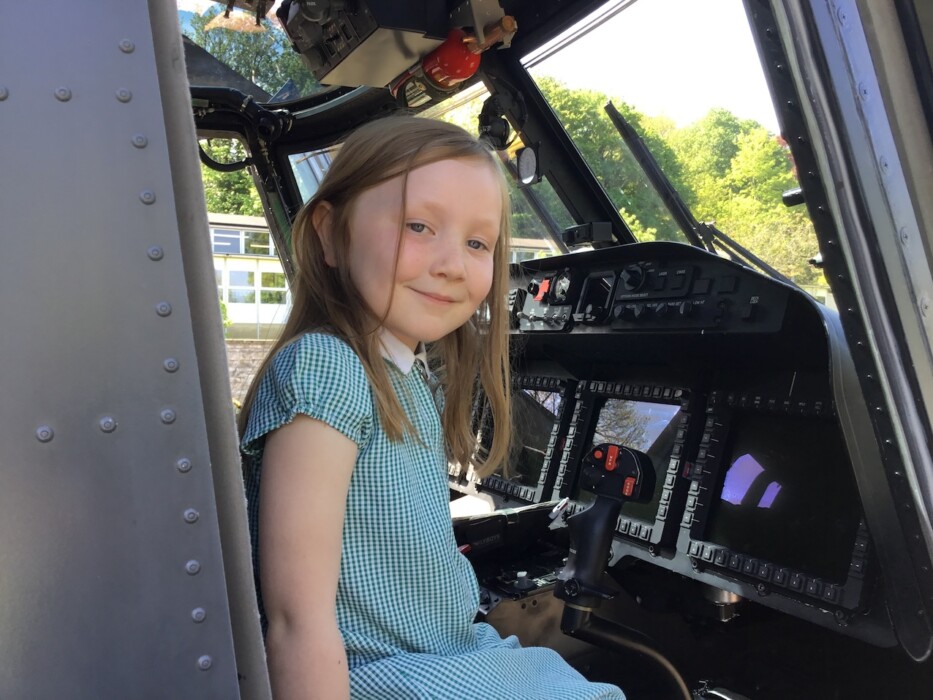 Children at Moorlands Schools Federation enjoyed a thrilling visit when a Royal Navy Wildcat helicopter landed on the school playground.