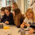 Royal High School Bath A-Level Art students explored the school’s historic links with Marlborough Tiles through a presentation and hands-on workshop.