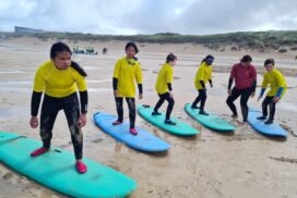 Pupils from St Mary's Catholic Primary School in Bath enjoyed surfing, kayaking and coasteering during an action-packed residential trip to Cornwall.