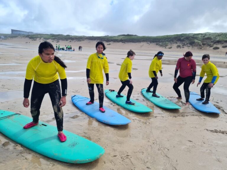 Pupils from St Mary's Catholic Primary School in Bath enjoyed surfing, kayaking and coasteering during an action-packed residential trip to Cornwall.