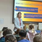 Pupils at Saint Edmund's Catholic Primary School in Calne questioned Chippenham MP Sarah Gibson on democracy, Parliament and current affairs during a special school visit.