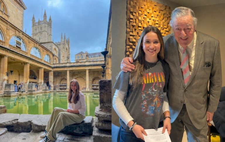 A GCSE student has created a new Latin audio guide for The Roman Baths, narrated by Sir Stephen Fry, giving visitors a unique way to experience Bath's Roman heritage.