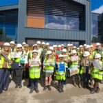 Pupils from schools across Trowbridge have buried a time capsule at the town's new leisure centre, capturing life in 2026 for future generations.